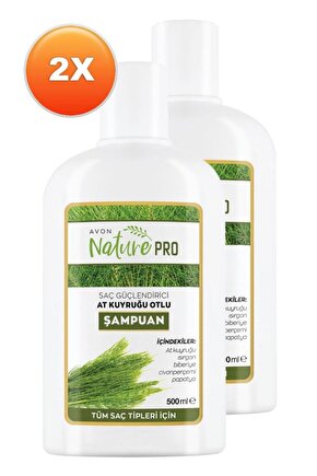 Nature Pro At Kuyruğu Otlu Şampuan 500 Ml. Ikili Set