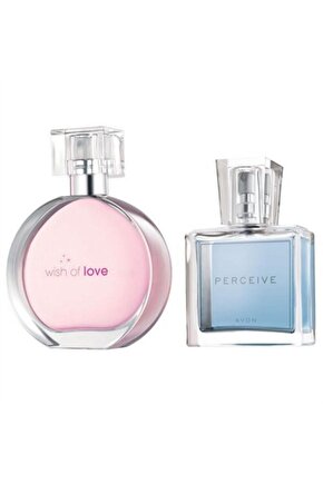 Wish Of Love 50 Ml Bayan Edt+ Perceive 30 Ml Bayan Edp.