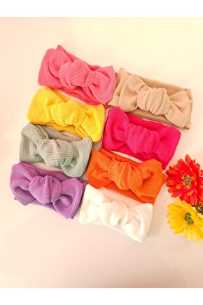 Kız Bebek & Çocuk Kaşkorse 8Li Bandana Set