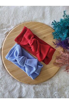 Kız Çocuk Renkli Ribana Bandana 2li Set