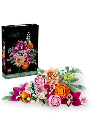 ® Botanicals Pembe Çiçek Buketi 10342 - 18+ Çiçek Model Yapım Seti (749 Parça)