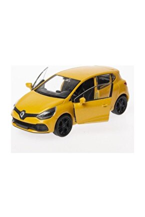 1:36 Ölçek Diecast Çek-bırak Renault Clio Rs -sarı