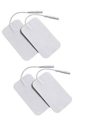 Everyway Tens Pedi Fizik Tedavi Cihazı Için Yapışkanlı Tens Elektrodu 5 Cm X 9 Cm 4 Adet Soketli