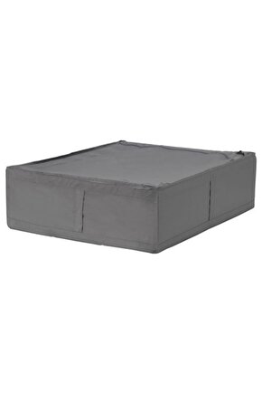 69x55x19 Yatak Altı Yastık Çarşaf Nevresim Giysi Saklama Kutusu Hurç Kutu Ikea Koyu Gri