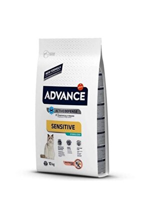 Adult Sterilised Sensitive Somonlu Kısırlaştırılmış Yetişkin Kuru Kedi Maması 10 Kg(stt.062