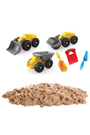 Çocuk Iş Makineleri Kum Seti 750 gr