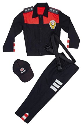 Motorize Yunus Polis Uzun Kollu Yunus Polis Cocuk Kostum Takimi