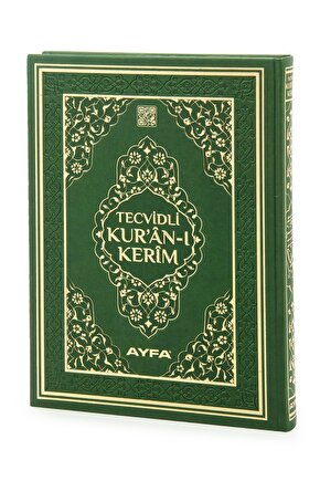 Tecvidli Kuranı Kerim - Termo Deri - Cami Boy - Yeşil Renkli - Ayfa Yayınevi - Bilgisayar Hatlı