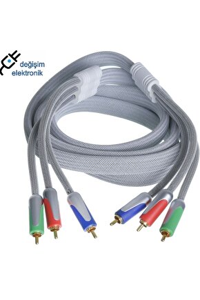 Tunex Kablo 3rca 3rca 2 Metre Yuv Component Tnx-302827