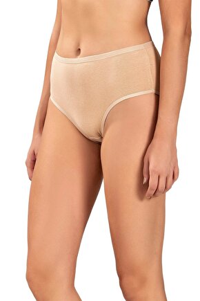 12 li Kadın Ten Pamuklu Bikini Külot 652