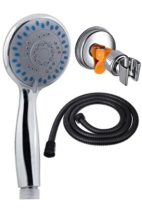 Pera Duru 4 Fonksiyonlu Duş Başlığı + L Mafsal + Pvc Duş Hortumu Duş