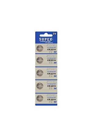 Cr1616 3v Lityum 5 Li Paket Pil
