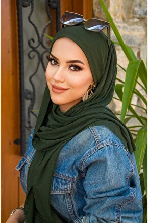 Haki Bandana Bone Şal