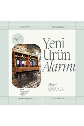 Mahsen Büyük Masif Ahşap Şaraplık