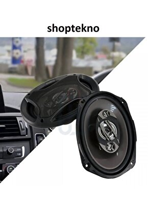 Shoptekno Dc-6997 Oto Hoparlör Oval 960w 4 Yollu 2 Adet Hoparlör..