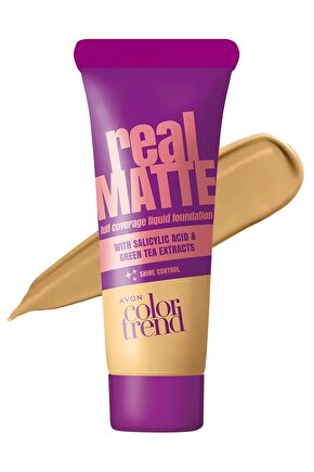 Color Trend Real Matte Likit Fondöten Parlaklık Kontrolü 30 Ml. Nude 228g