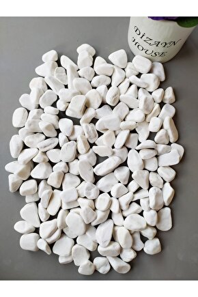 Güzel 2 Kg 2-4 Cm Beyaz Dolomit Taş Dekorasyon Taşı Bahçe Süs Taşı