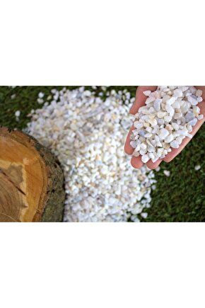 Dolomit Taş 2 Kg 0,5-1 Cm Beyaz Renk Dere Taşı Çakıl Taşı Bahçe Süs Taşı Akvaryum Teraryum