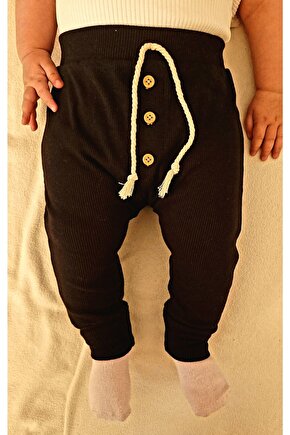 Unisex Bebek & Çocuk Lastikli Paça Tayt