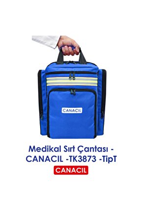 TipT Medikal Sırt Çantası - CANACIL -TK3873 - Saks