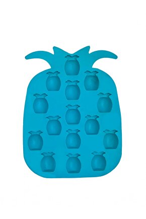 Ananas Silikon Buz Ve Çikolata Kalıbı Mavi