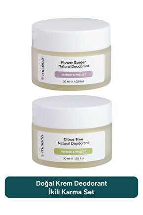 Doğal Krem Deodorant Karma Set 2x30ml