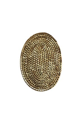Rattan Hasır Dekoratif Supla Amerikan Servis 100% El Yapımı Oval Büyük
