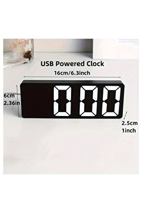 LED Ayna Masa Saati Dijital Alarm Uyku Modu Ekran Zamanı Masaüstü Elektronik Masa saatleri Masa saat