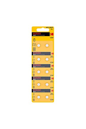 Max Alkaline Ag1lr621 Düğme Pil 10lu