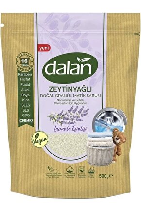 Zeytinyağlı Doğal Granül Matik Sabun Lavanta Esintisi 500 gr