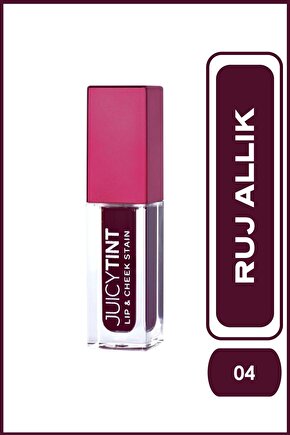 Juicy Tint Lip & Cheek Stain No: 04 Berry Kiss - Ruj & Allık
