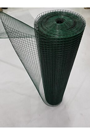 Pvc Kaplı Puntalı Tel 1,50x25 M Kümes Teli Kafes Teli Çit Teli Bahçe Teli Puntalı Tel Yeşil Tel