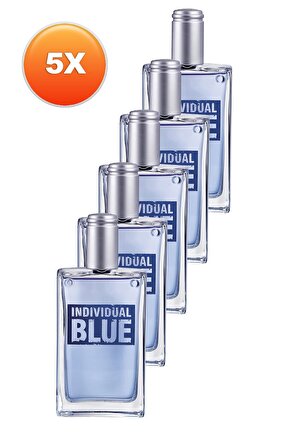 Individual Blue Erkek Parfüm Edt 100 ml 5li Set 5050000104036