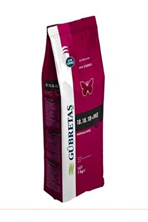 18-18-18 Mikro Elementli Azot Fosfor Potasyum Ağaç Bitki Meyve Sebze Çiçek Npk Gübresi 1 Kg