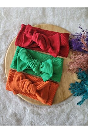 Kiz Çocuk Ribana Bandana 3lü Set