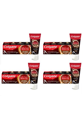Optic White Kahve, Çay ve Tütün Kullanıcıları Için Beyazlatıcı Diş Macunu 125ml 4 adet