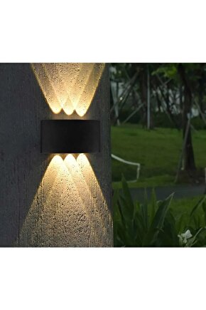 Iç & Dış Mekan  10W  Watt Duvar Apliği Günışığı Renk Led Dekoratif Duvar Aplik