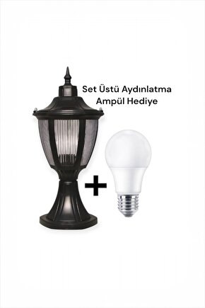 Altıgen Direk Üstü Bahçe Armatürü - Bahçe Lambası