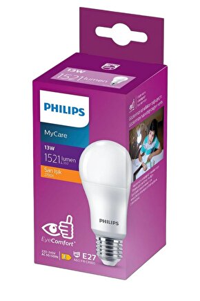 led ampul   13w 1521 lumen  2700K sarı ısık  E27