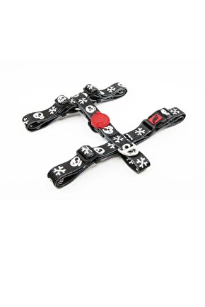 H-harness Büyük Orta Köpek Göğüs Tasması Large Canlı Desenli