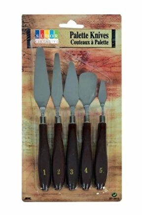 SÜDOR RESM SANAT SPATUL SF9009 SPATUL ÇELİK 5Lİ SET  SPATULA