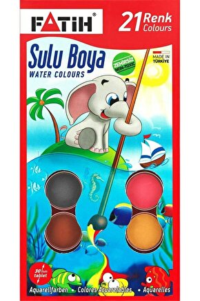 21 Renk Kıng Size Suluboya