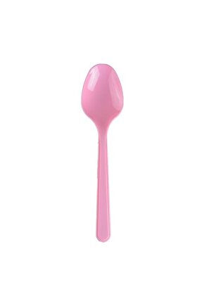 Rotto Pembe Renkli Plastik Kaşık 25 Adet