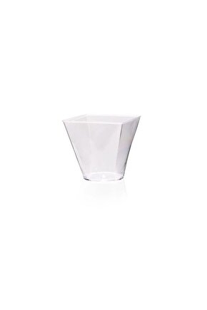 Mini Kare Kap Kase 60 Ml 25 Adet (ps Şeffaf)