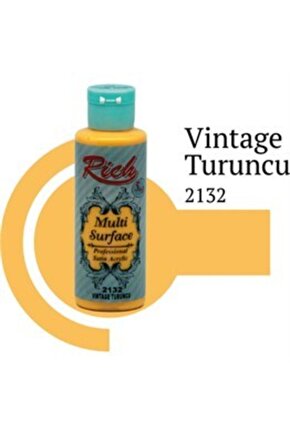 Multi Surface Vintage Turunçu 120 Cc Akrilik Boya 2132