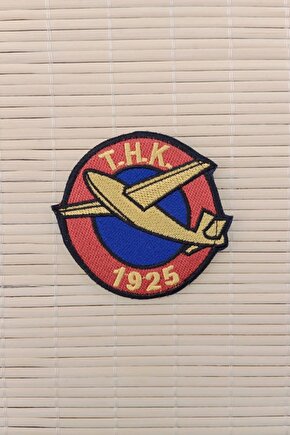 T.H.K 1925 Yazili Tayyare Logolu Nakis islemeli Arma Ppec Patch