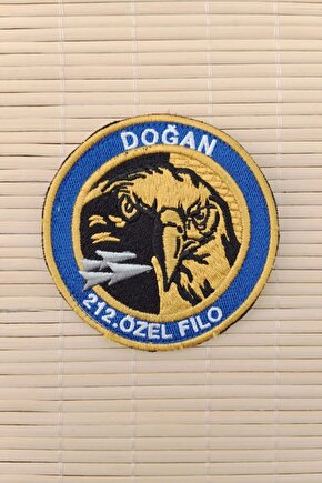 212. Ozel Filo Dogan Yazili Kartal Amblemli Nakis islemeli Arma Pec Patch