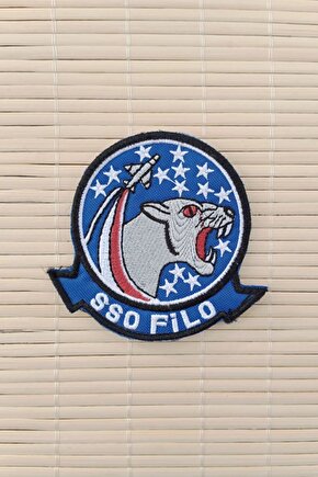 SSO Filo Yazili Nakis islemeli Arma Pec Patch
