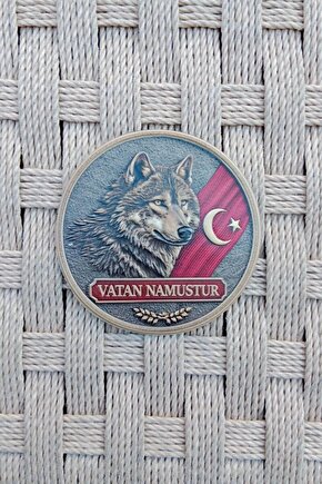 Vatan Namustur 3D Silikon Kurt Ayyildiz Termoplastik Arma Patch