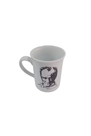 Cift Tarafli K.Ataturk Resimli imzali Ozel Tasarim Seramik Kupa Bardak